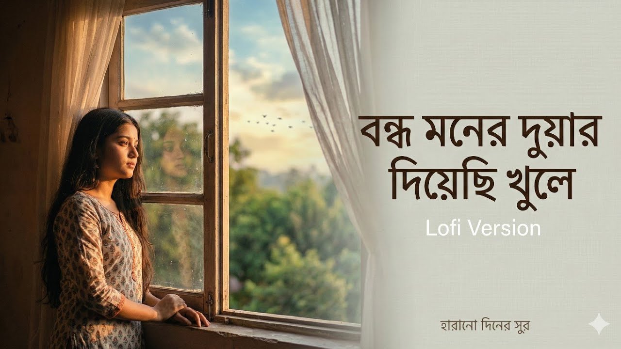 বন্ধ মনের দুয়ার দিয়েছি খুলে | Bengali Lofi Song | Nostalgic Romantic Mood | হারানো দিনের সুর