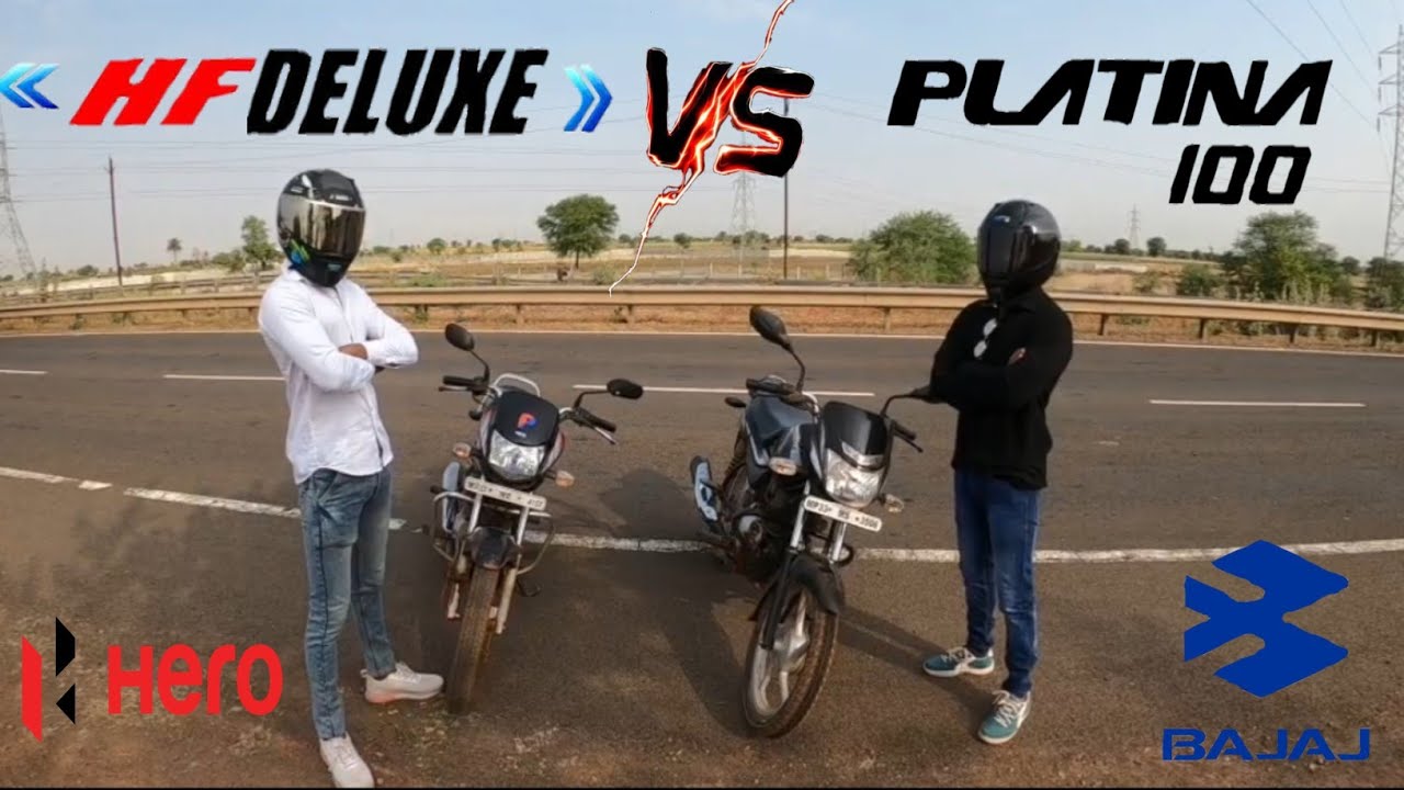HF Deluxe vs Platina 100 Drag Race Long Race YouTube