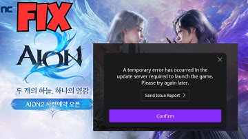 Hoe de Aion 2-inlogfout op te lossen - "Er is een tijdelijke fout opgetreden" | Oplossing voor he...