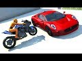 Satisfying Slow Motion Crashes #2 - BeamNG Drive Car/Bus/Motorbike Crash Testing