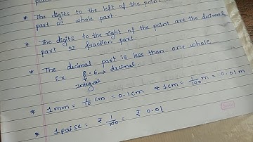 Maths Unit 4 Decimal fractions exercise 4.1