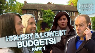 Highest VS Lowest Budgets: Best Of House Hunting Prices Compilation! | Location, Location, Location