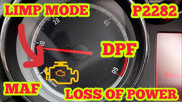 VAUXHALL P2463 P2282 DPF MASS AIR FLOW LOSS OF POWER SENSOR PERFORMANCE