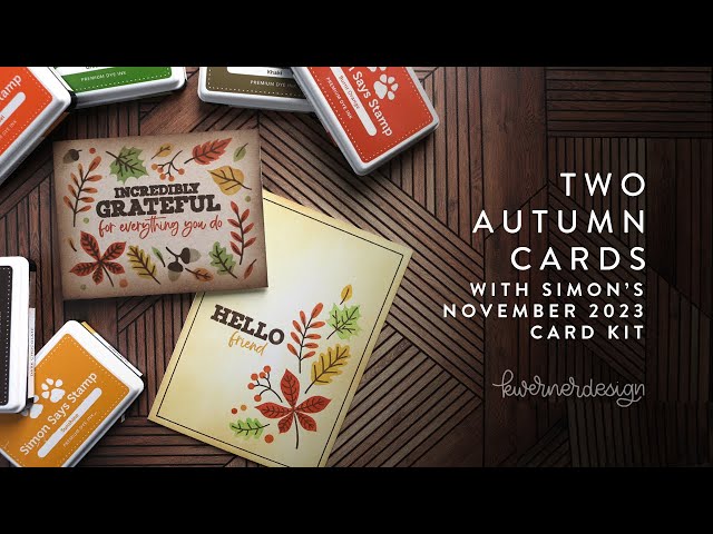 Simon Says Stamp Card Kit of the Month November 2023 Cozy Autumn Hugs