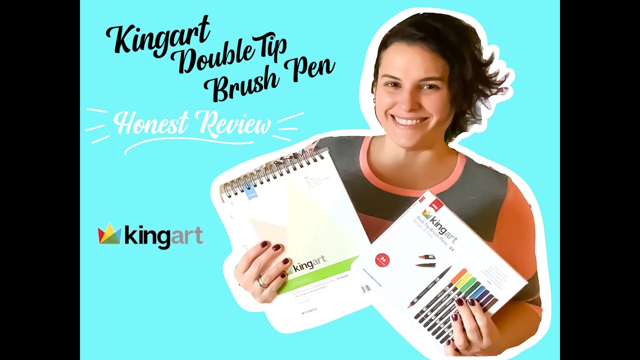 Kingart Dual Tip Brush Pen. Honest Review 