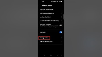 How to change message center number in realme