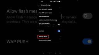 How to change message center number in realme