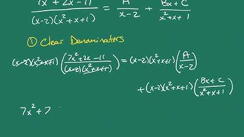 Partial Fraction Decomposition - Part 2