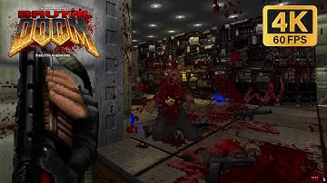Brutal Doom v21 - E1M7: Computer Station | 4K/60