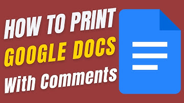 How to Print a Google Doc With Comments
