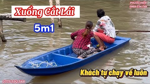 Xuồng Cắt Lái 5m1 Composite, Xuồng Đi Câu, Câu Cá || Phước Hiệp 0775 592 568