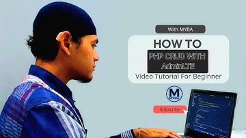 Tutorial How To  PHP CRUD AdminLTE #part 1