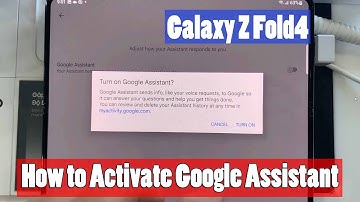 How to Activate Google Assistant on Samsung Galaxy Z Fold 4 | Samsung Google Assistant Turn On