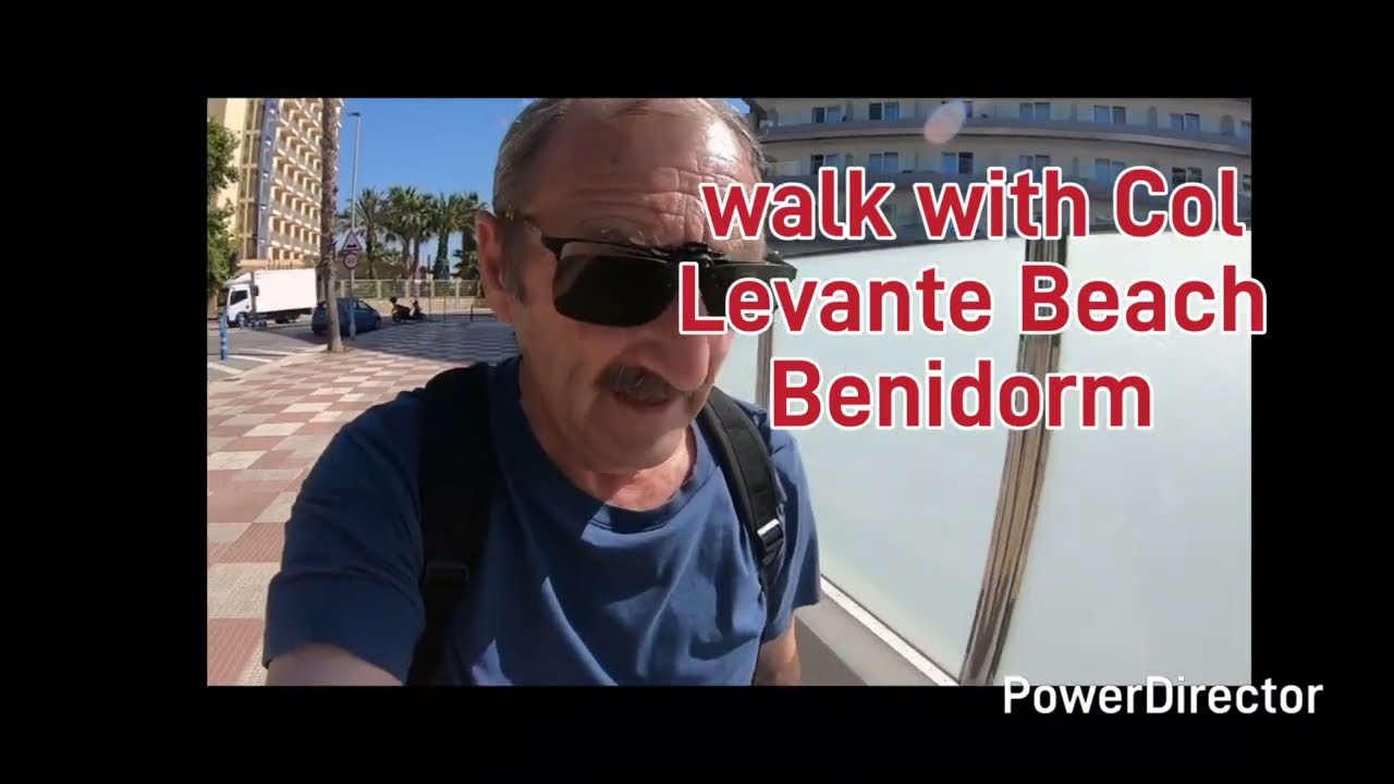 #3 Our Big Benidorm Caravan Trip Walk Levante Beach to Best Bar Stag and Pheasant #benidormwalking 