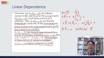 Lec15 應用數學-線性代數 Linear independence