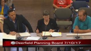 Deerfield Planning Board - July 10, 2017