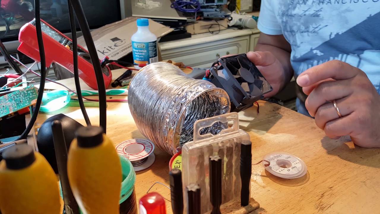 Soldering extractor fan DIY project. YouTube