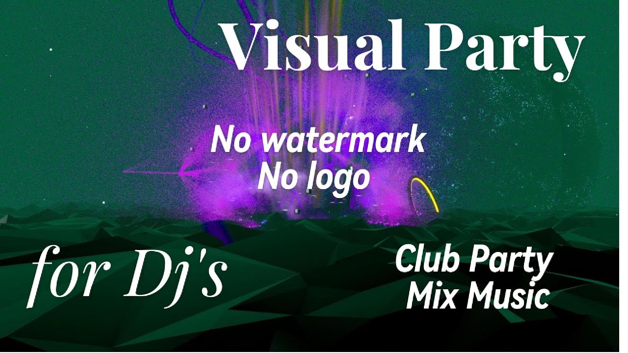Visual Party Animation for Dj free for use