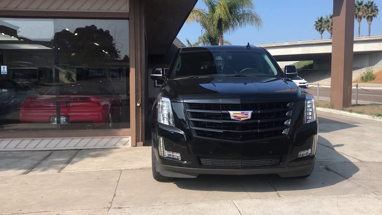 Blacked out Cadillac Escalade Grill - YouTube