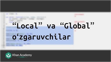 “Local” va “Global” oʻzgaruvchilar | JavaScript asoslari: chizish va animatsiya | Dasturlash