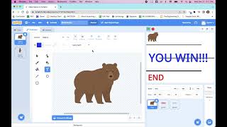 Having a You Win Appear When You Reach the End of the Maze in Scratch