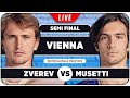 ZVEREV vs MUSETTI • ATP Vienna 2025 SF • LIVE Tennis Watchalong