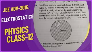 JEE ADVANCE -2015 | Electrostatic | PHYSICS | CLASS-12
