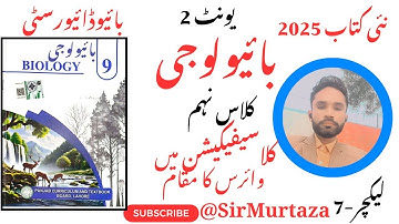 Class 9 Biology New Book 2025 | Unit 2 |Status of Virus in Classification | Urdu Medium @Sirmurtaza