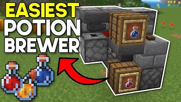 Easiest Automatic Potion Brewer Minecraft Bedrock 1.20 (MCPE/Xbox/PS4/Nintendo Switch/Windows10)