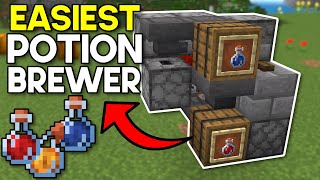 Easiest Automatic Potion Brewer Minecraft Bedrock 1.20 (MCPE/Xbox/PS4/Nintendo Switch/Windows10)