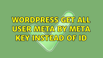 Wordpress: Get all user meta by meta key instead of ID