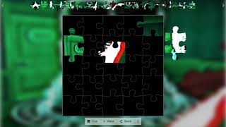 This green-ish entity is *NOT* for play.. | DOORS Jigsaw Puzzle Game screenshot 3