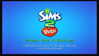 The Sims 2: Pets Title Screen (Wii)