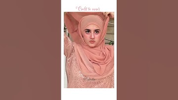Hijab tutorial for Dawat💘🎀#hijab #hijabtutorial #hijabstyle #collegehijab #aesthetic #tutorial #1m
