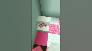 🌸Pink Sofa Design🌸 Tutorial in #minecraft #viral #shorts
