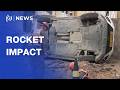 The Aftermath Of A Direct Rocket Impact In Kafr Qasim 