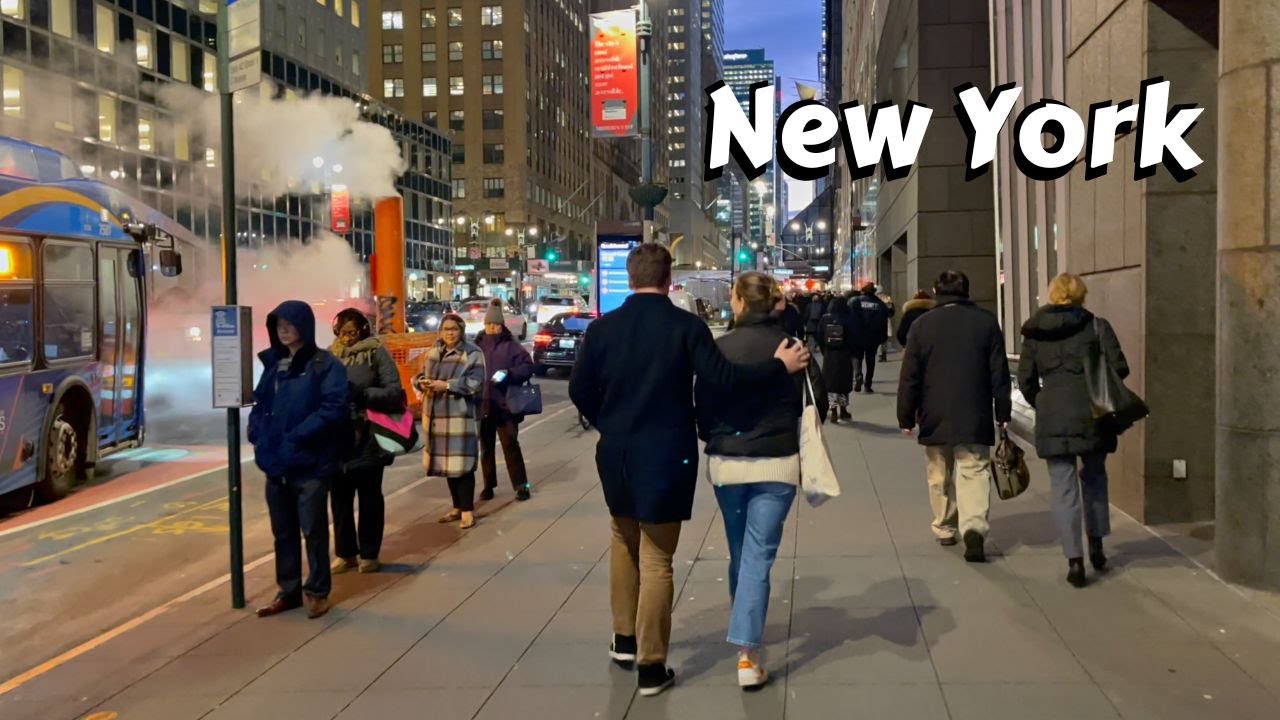 New York 4k - Walking 42nd Street NYC