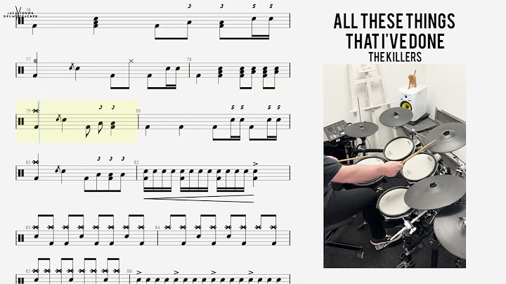 All These Things That I've Done Drums version - Drums performance video thumbnail