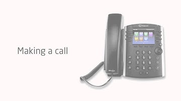 Polycom VVX410 Making a call