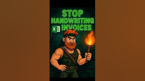 Make Invoices Automatic in Excel for Beginners | Stop Handwriting Everything