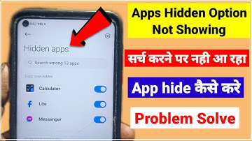 Redmi Hidden Apps Option Not Showing | How To Hide Apps In MIUI | App Hide kaise kare Redmi Phone