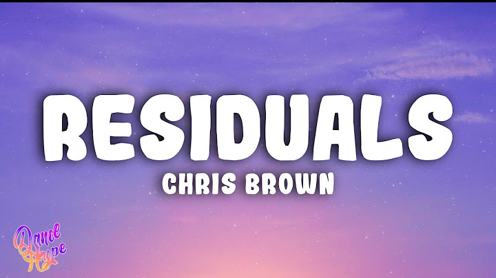 Chris Brown - Residuals