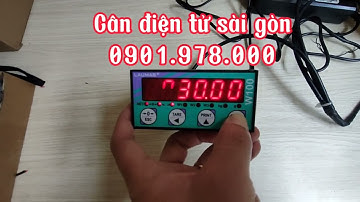 Hướng dẫn cài đặt hiệu chuẩn đầu cân điện tử Laumas W 100.