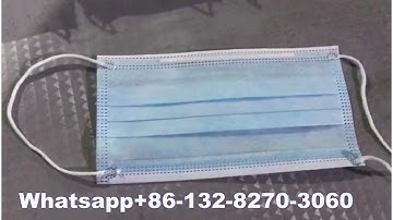 Automatic 3 ply mask making machine with earloop auto welding