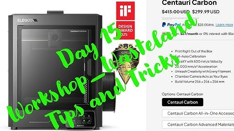 Elegoo Centauri Carbon Printer Tips Day 15 Tricks or Treats