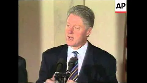 USA: PRESIDENT CLINTON ACCEPTS WARREN CHRISTOPHER ...