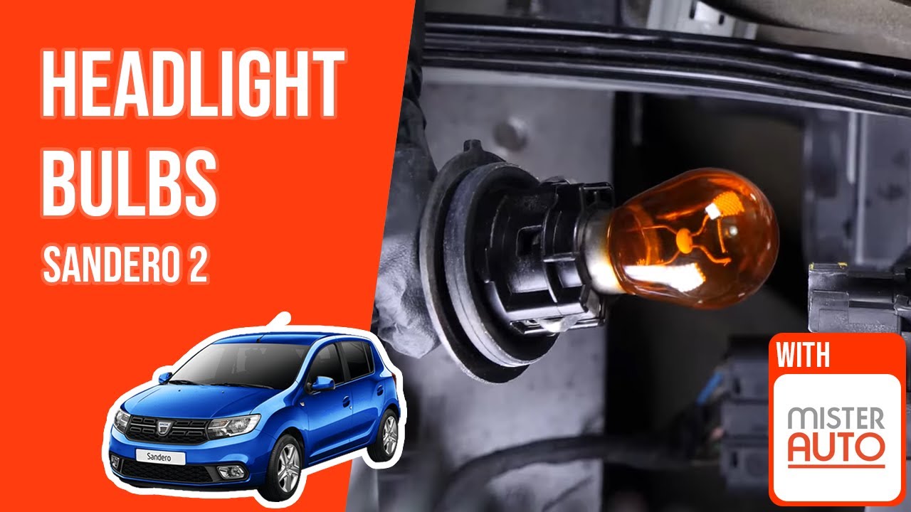 How to replace the headlight bulbs Sandero mk2 💡 YouTube