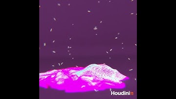 Melting mushroom made in houdini