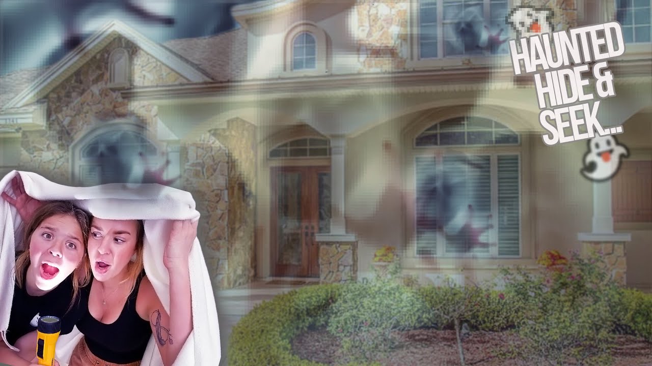 EXTREME HIDE AND SEEK IN OUR HAUNTED HOUSE!! - YouTube
