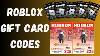 FREE Roblox Gift Cards Codes 2024 - FREE ROBUX [Redeem Proof]